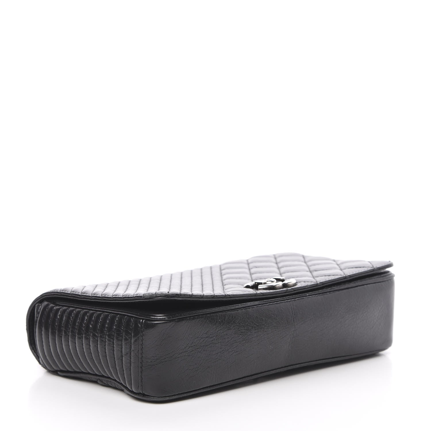 Chanel Glazed Calfskin Quilted Medium Coco Boy Flap Black 3 of 18