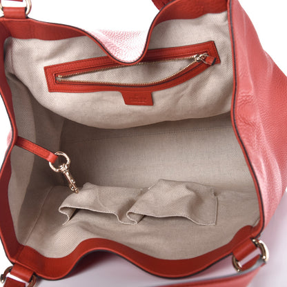 Gucci Pebbled Calfskin Medium Soho Shoulder Bag Sun Orange 5 of 7