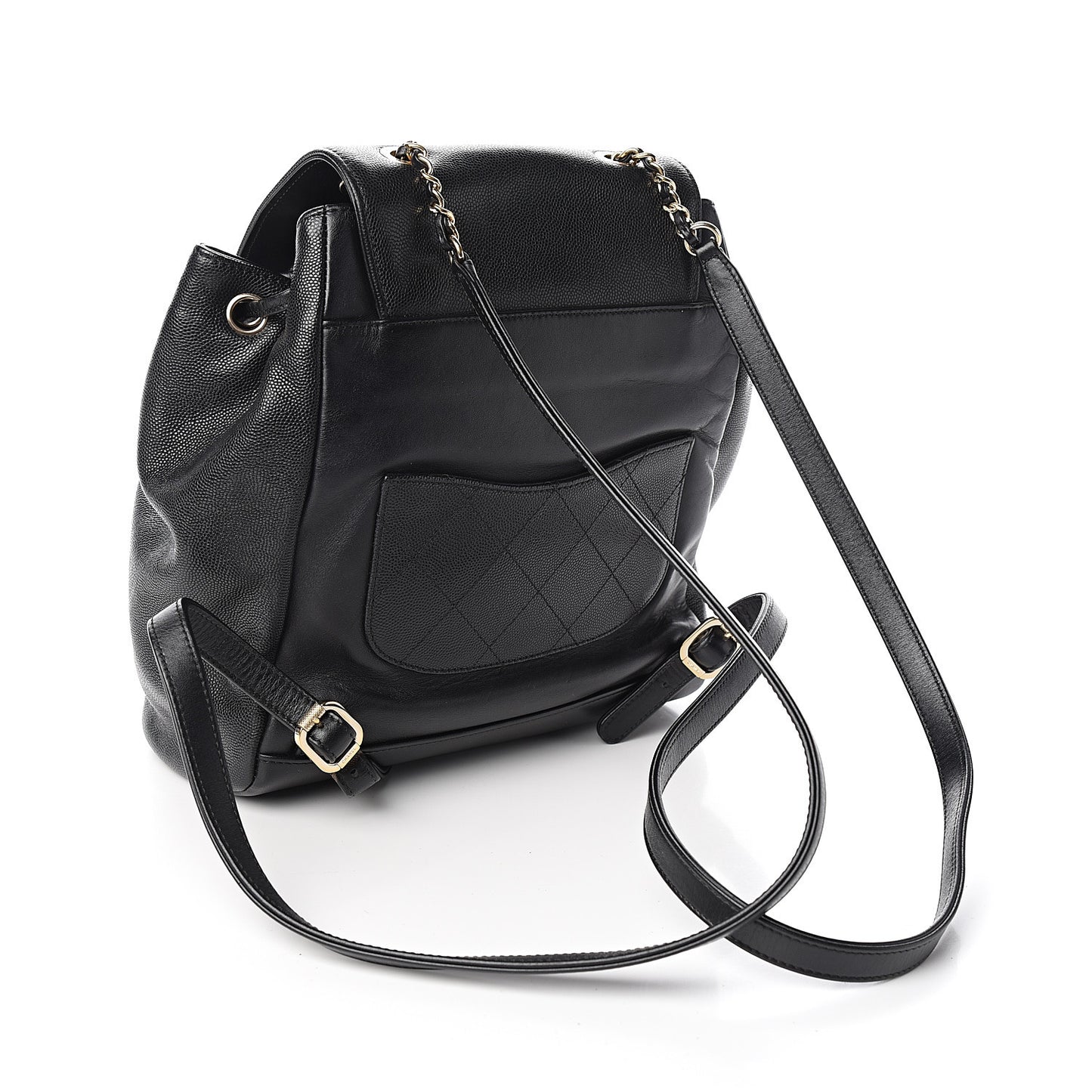 Caviar Quilted Business Affinity Backpack Black