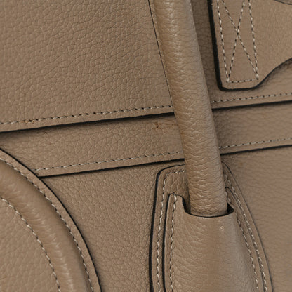 Celine Drummed Calfskin Mini Luggage Dune 15 of 16