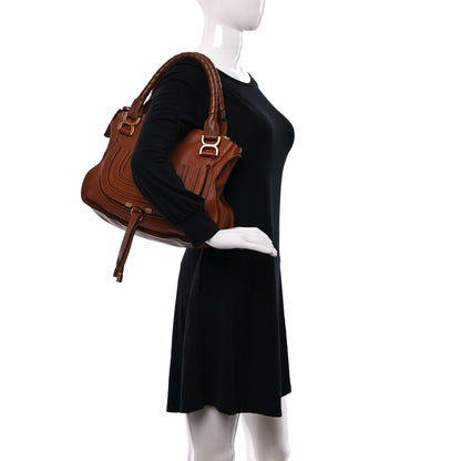 Chloe Calfskin Medium Marcie Satchel Tan 2 of 8