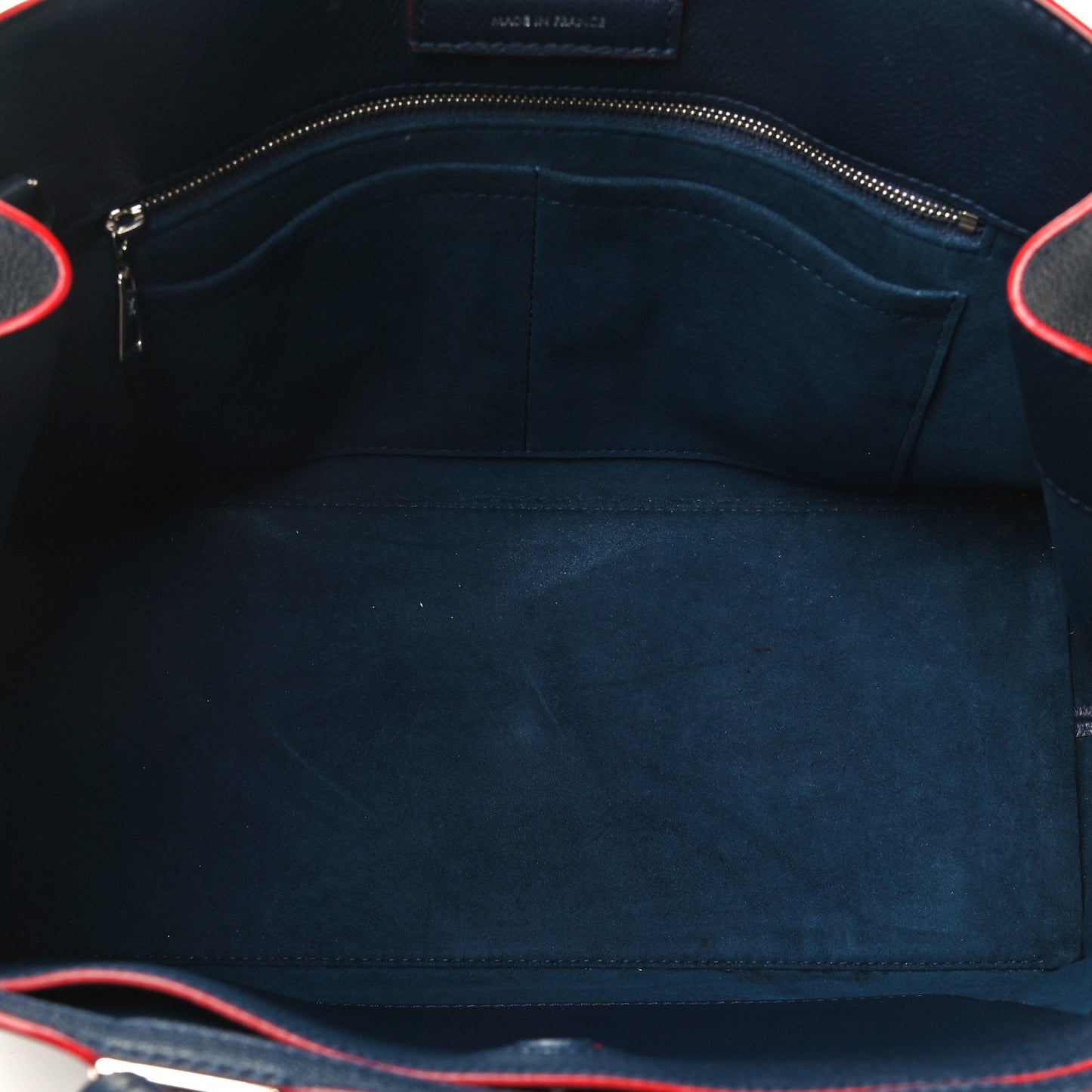 Calfskin Lockme Day Marine Rouge