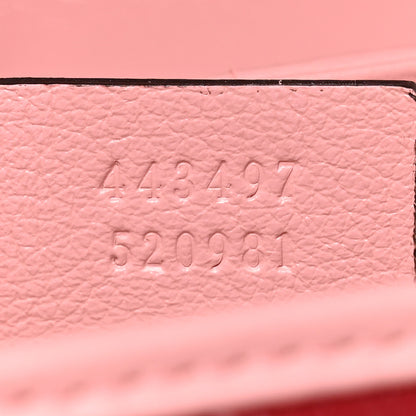 Gucci Azalea Calfskin Enamel Matelasse Diagonal Small Torchon GG Marmont Shoulder Bag New Cherry Red Wild Rose 7 of 10