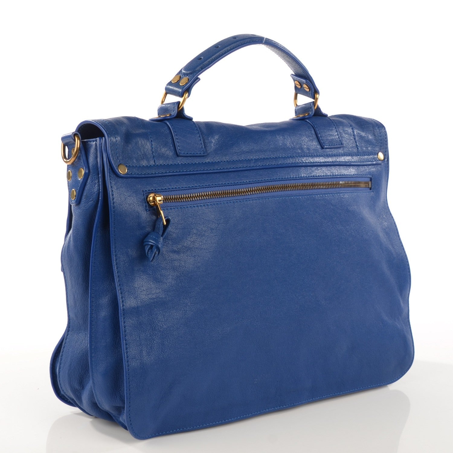 Proenza Schouler Lambskin Large PS1 Satchel Royal Blue 3 of 13