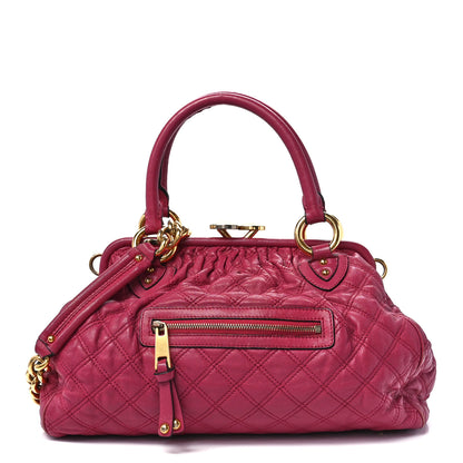 Marc Jacobs Calfskin Quilted Leather Stam Bag Pink 1 of 13