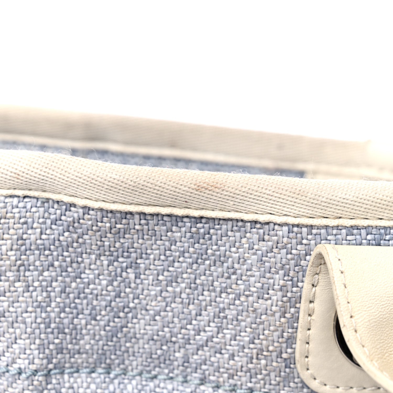 Chanel Canvas Medium Deauville Tote Denim Blue 17 of 19