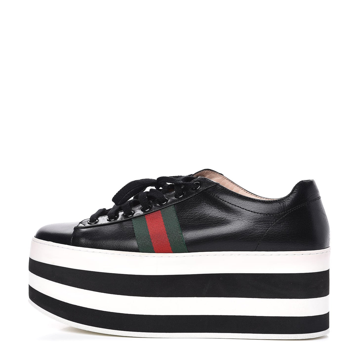 Malaga Kid Peggy Platform Sneakers 39.5 Black White