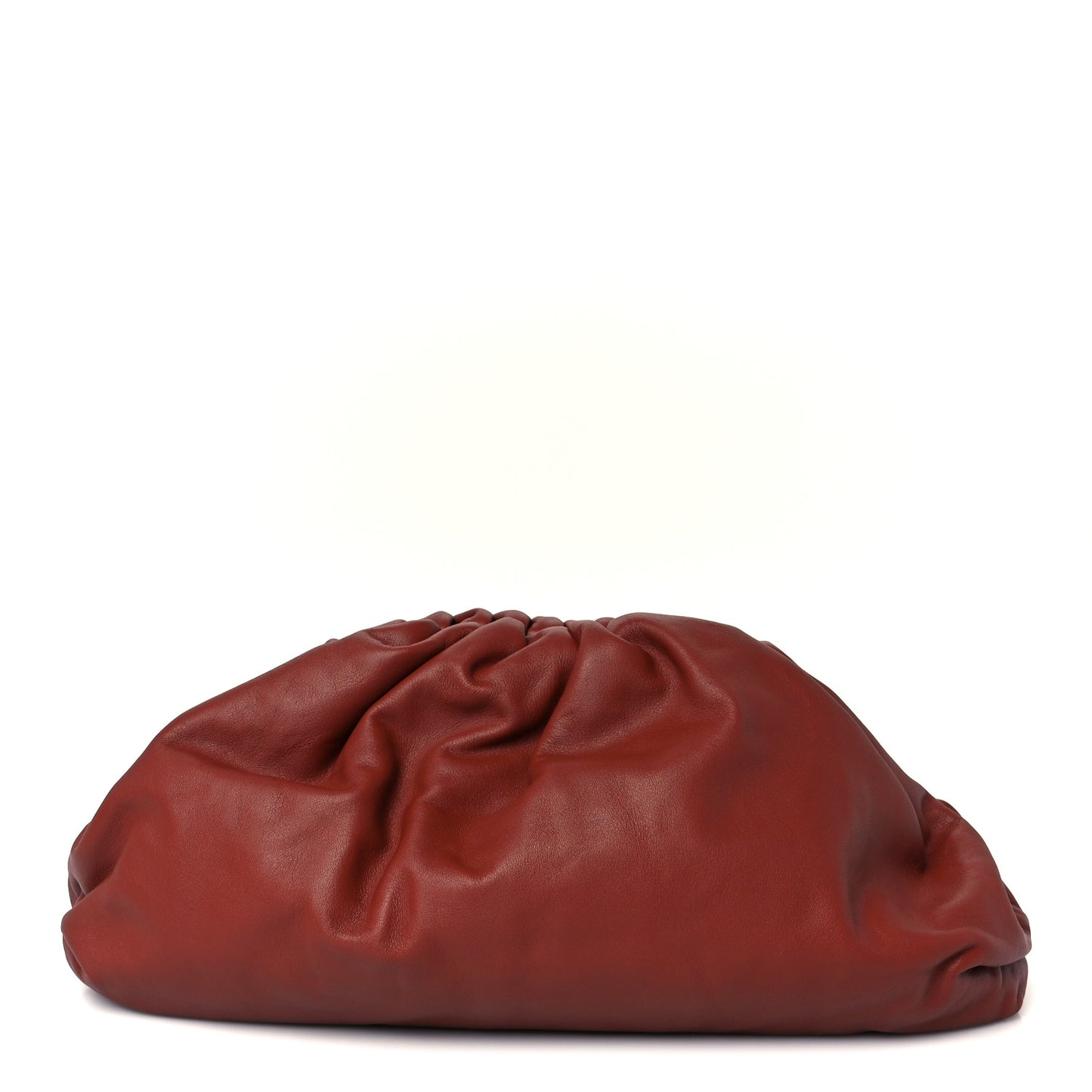 Smooth Butter Calf The Pouch Oversized Clutch Rust
