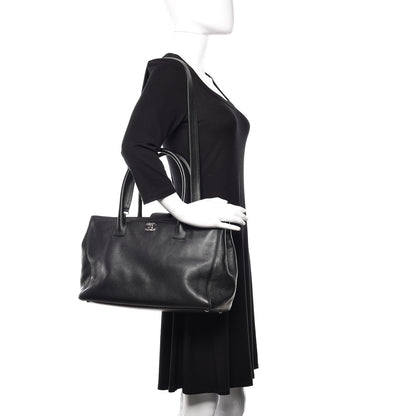 Chanel Calfskin Cerf Executive Shopper Tote Black 2 of 12