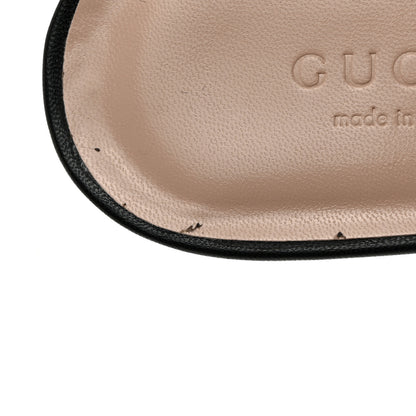 Gucci Malaga Kid GG Marmont Fringe 75mm Slide Sandals 38 Black 8 of 9