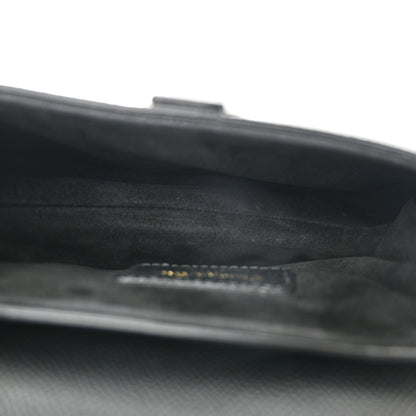 Christian Dior Grained Calfskin Mini Saddle Bag Black 5 of 11