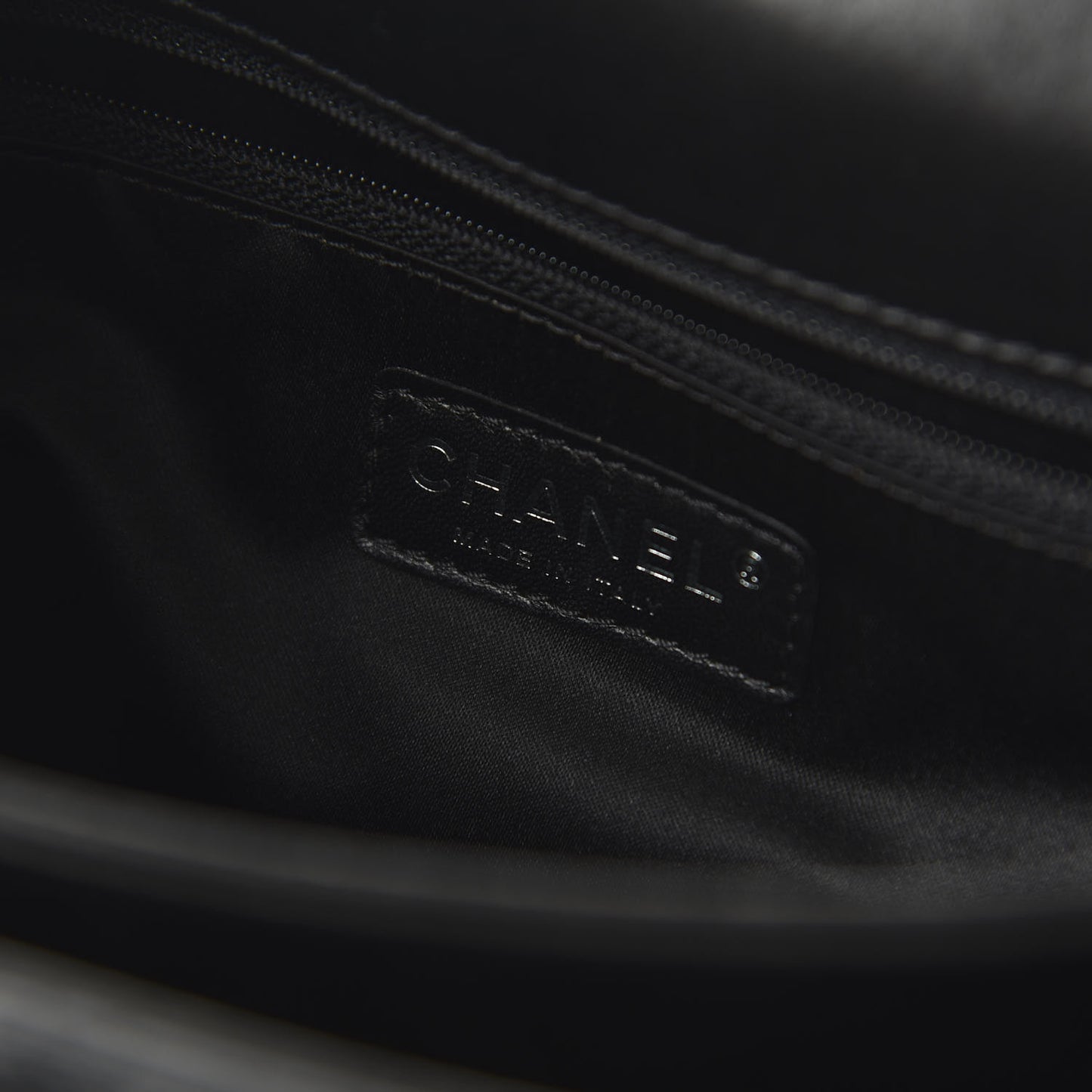 Lambskin Quilted 3 Large Flap Black