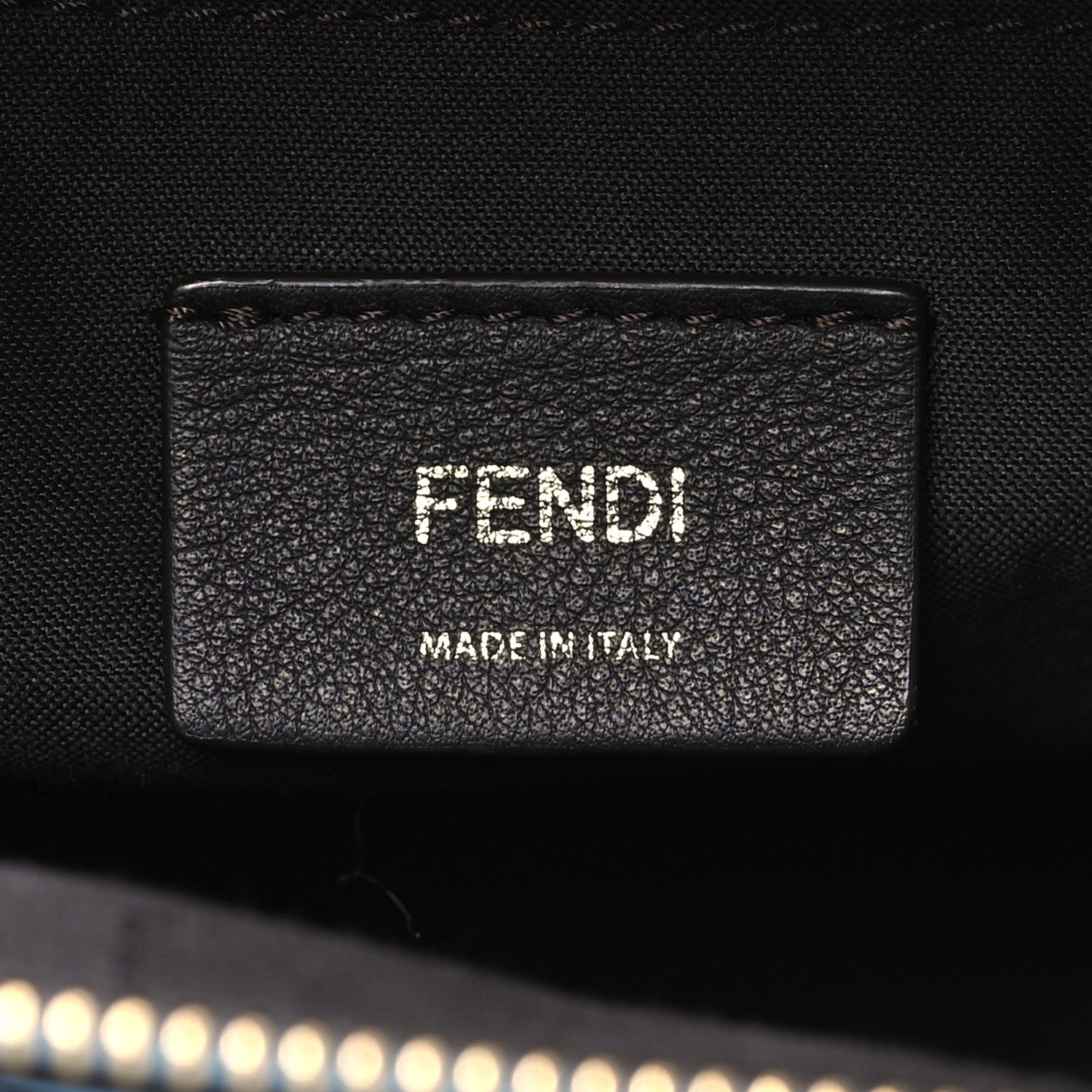 Fendi Vitello King Macro Stitchings Logo Medium By The Way Boston Bag Cyber Blue 5 of 8