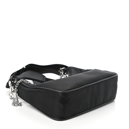 Prada Nylon Re-Edition 2005 Shoulder Bag Black 4 of 8