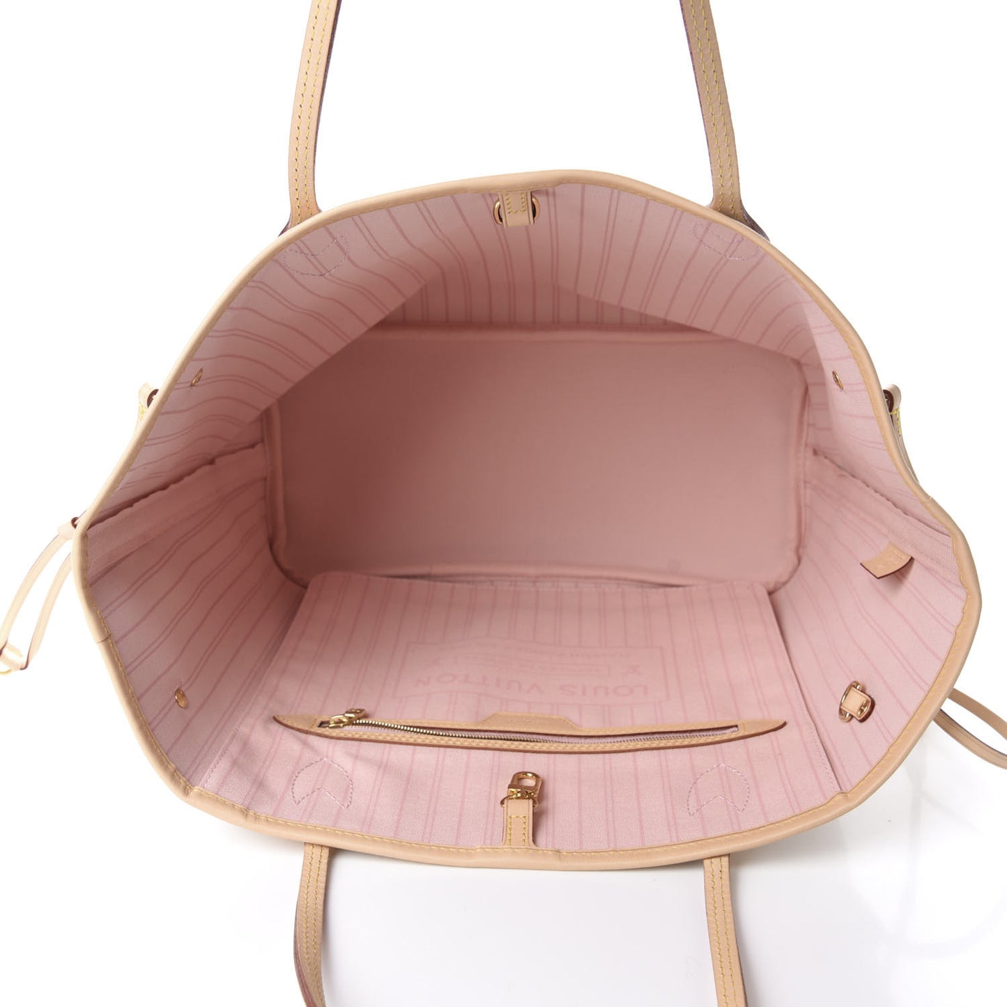Damier Azur Neo Neverfull MM Rose Ballerine