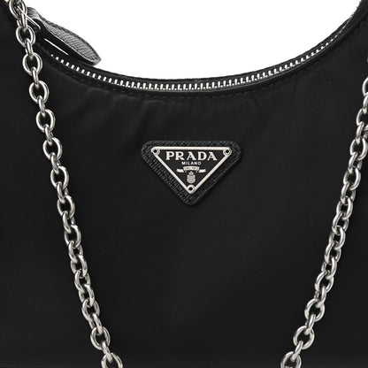 Prada Nylon Re-Edition 2005 Shoulder Bag Black 7 of 9