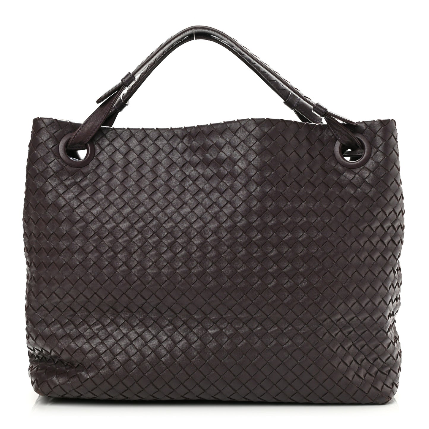 Nappa Intrecciato Bella Tote Ebano