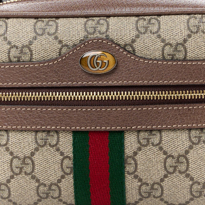 Gucci GG Supreme Monogram Web Mini Ophidia Shoulder Bag Brown 9 of 12