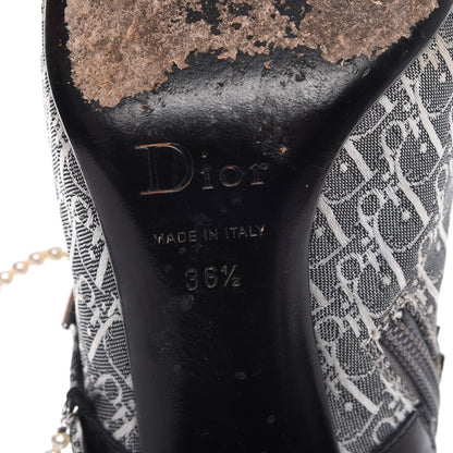 Christian Dior Monogram Trick Pearl Ankle Boots 36.5 Gris Moyen 12 of 14