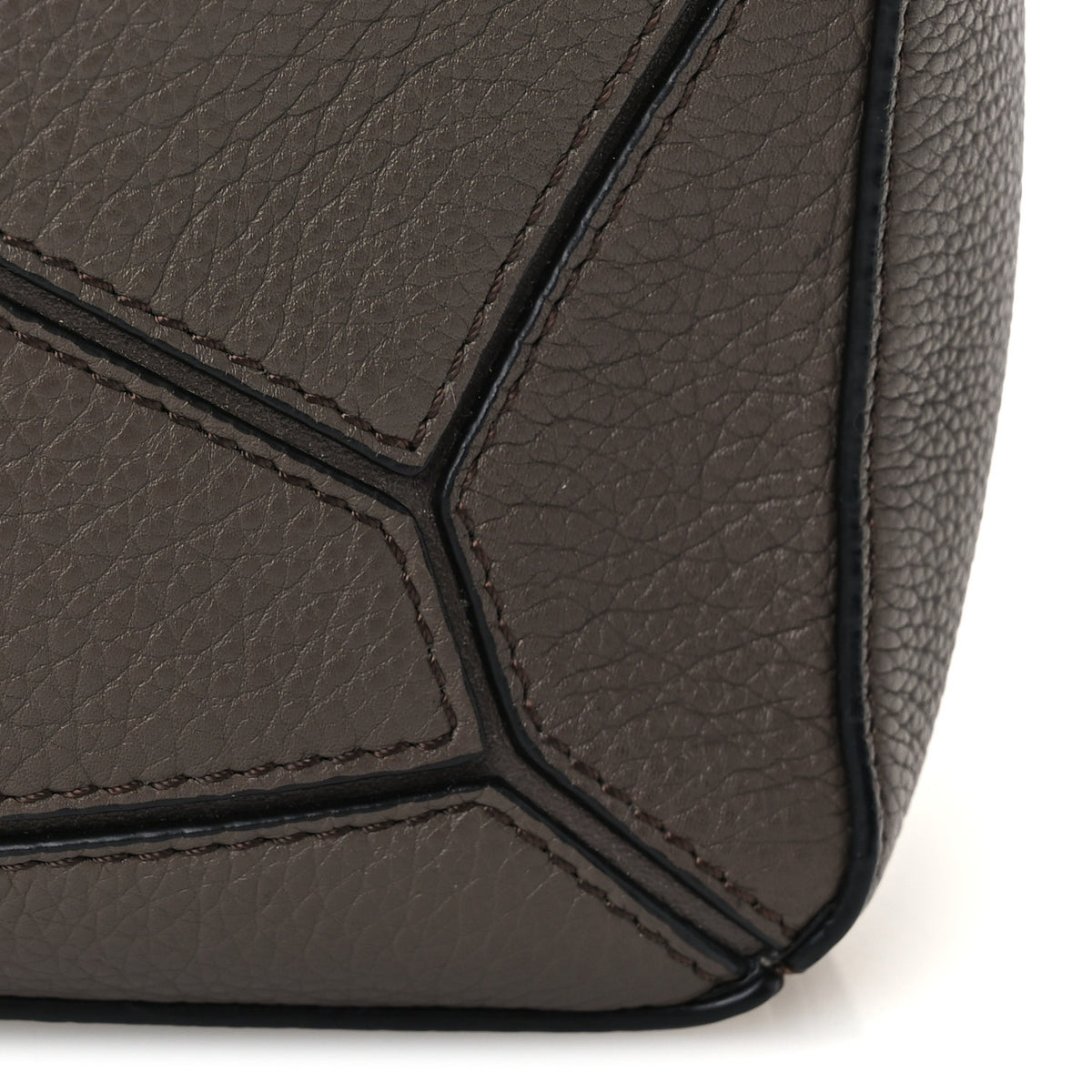 Calfskin Small Puzzle Bag Dark Taupe