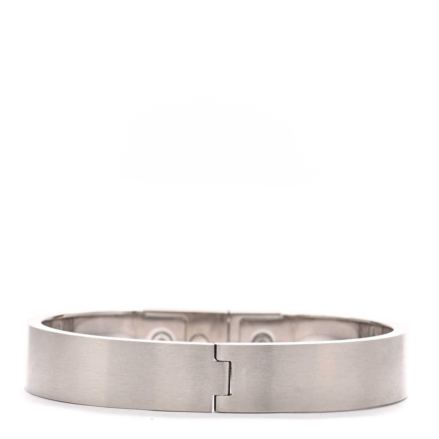 Hermes Brushed Palladium Kelly Mens Bracelet 3 of 4
