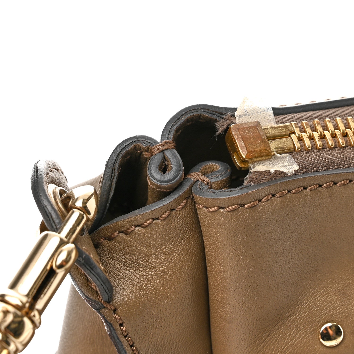 Chloe Calfskin Medium Marcie Satchel Anchor Grey 19 of 20
