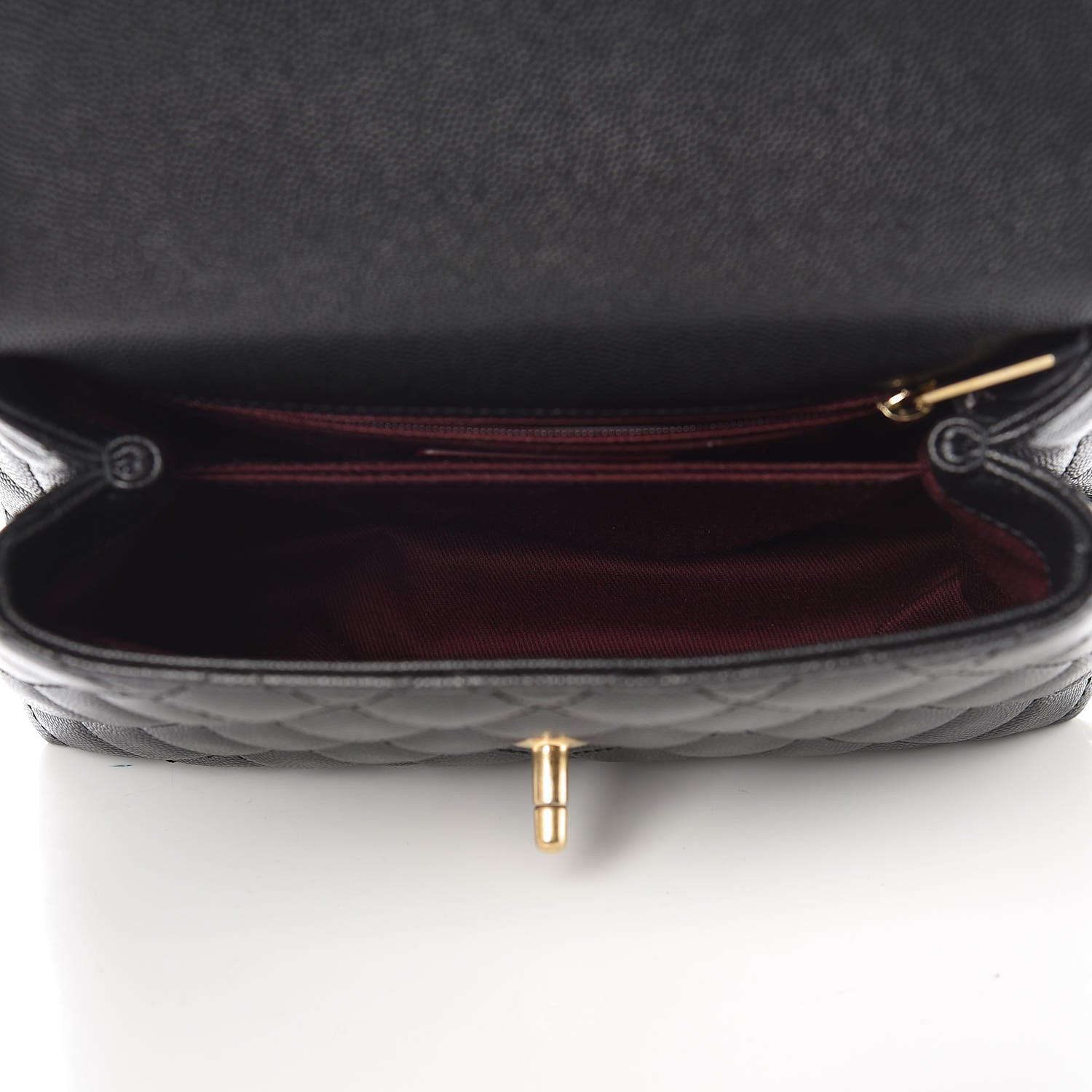 Chanel Caviar Quilted Mini Coco Handle Flap Black 7 of 10