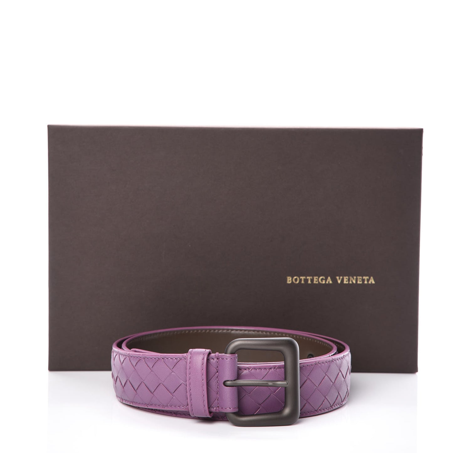 Nappa Intrecciato Belt 85 34 Corot