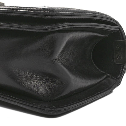 Chanel Galuchat Stingray Small Boy Flap Black Silver 10 of 12