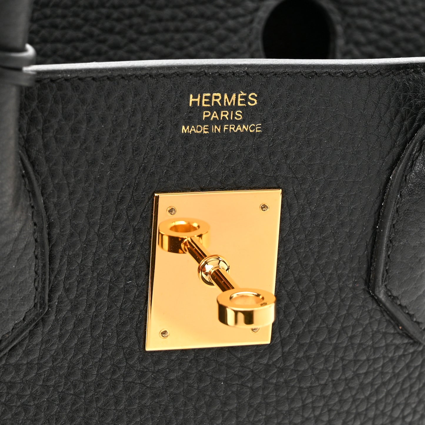 Taurillon Clemence Birkin 30 Black