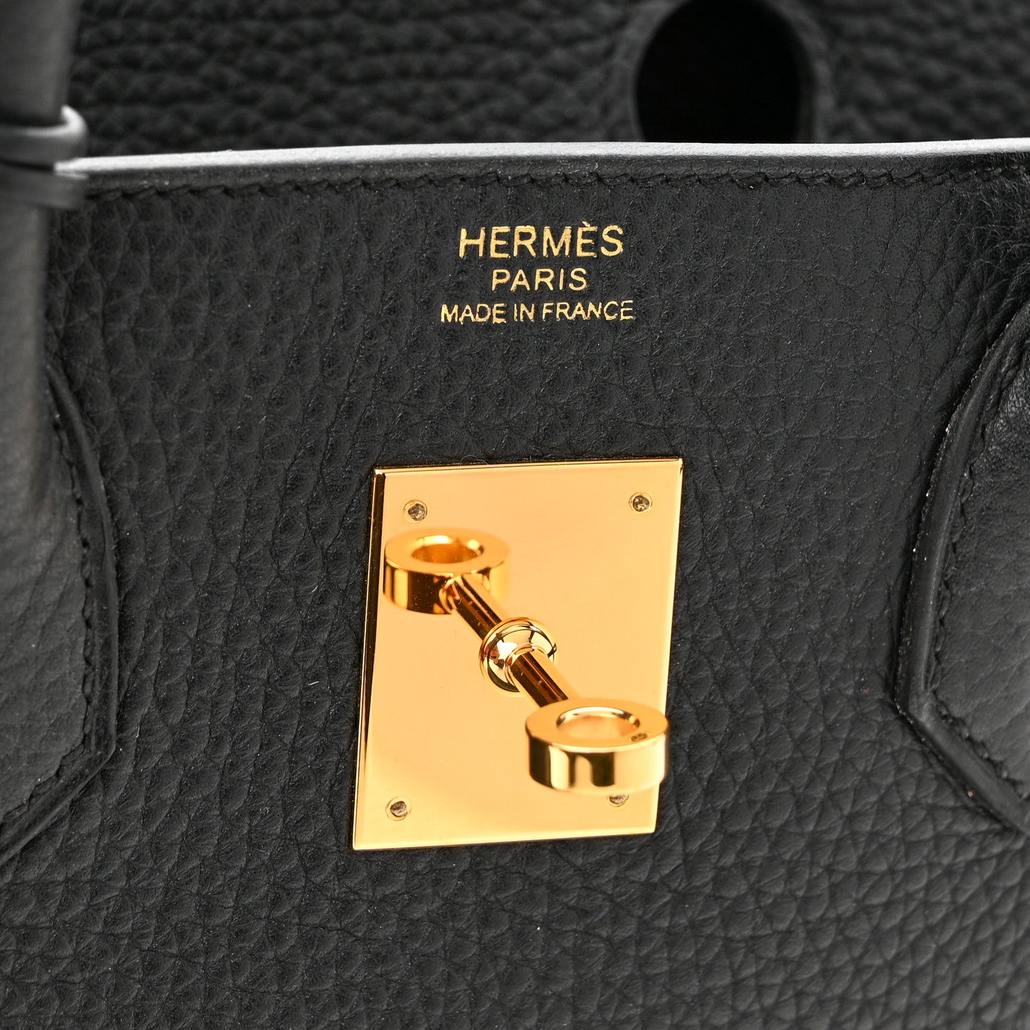 Hermes Taurillon Clemence Birkin 30 Black 6 of 13