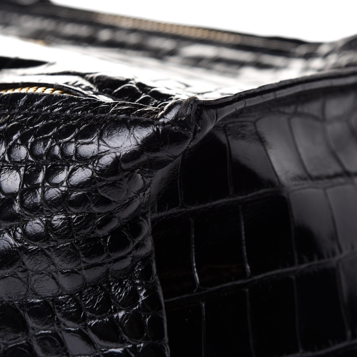 Givenchy Calfskin Crocodile Embossed Small Pandora Black 11 of 13