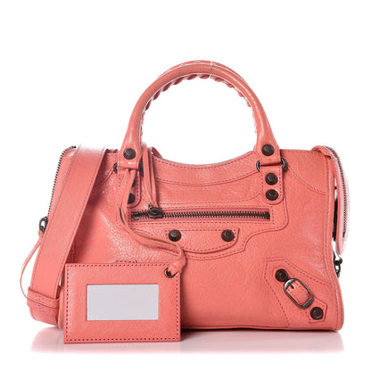 Balenciaga Agneau Classic Hardware Mini City Rose Azalee Rose Jaipur 1 of 8