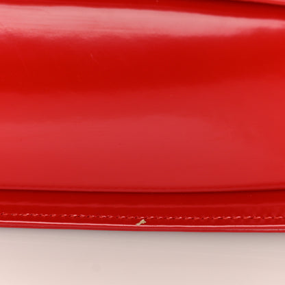 Salvatore Ferragamo Brushed Calfskin Wanda East West Top Handle Bag Flame Red 9 of 12