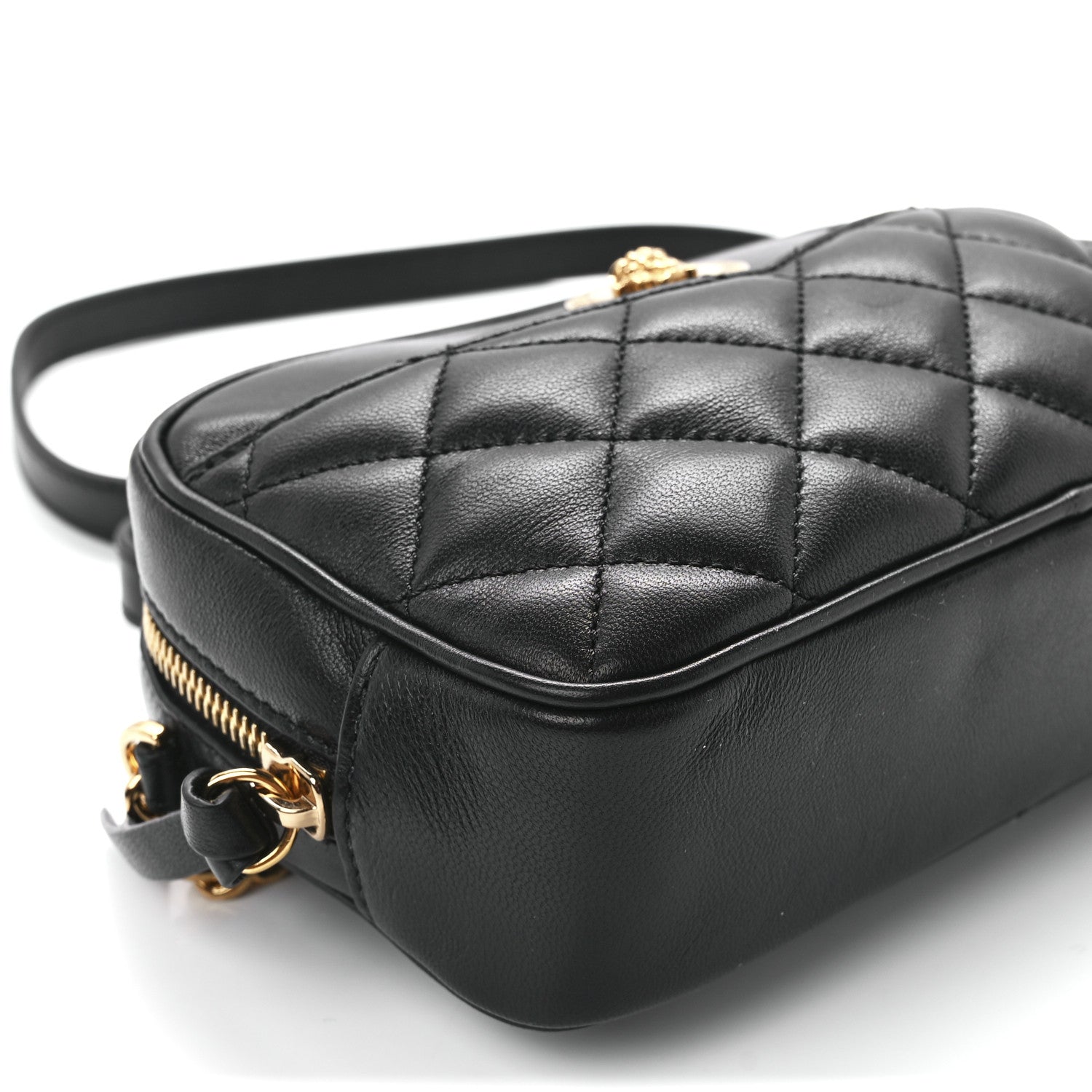Versace Nappa Quilted Medusa Camera Bag Black 11 of 12