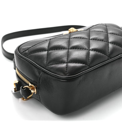 Versace Nappa Quilted Medusa Camera Bag Black 11 of 12