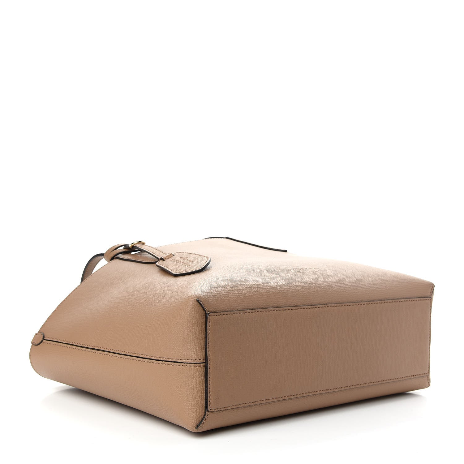 Burberry Grainy Calfskin Haymarket Check Small Reversible Tote Mid Camel 7 of 15