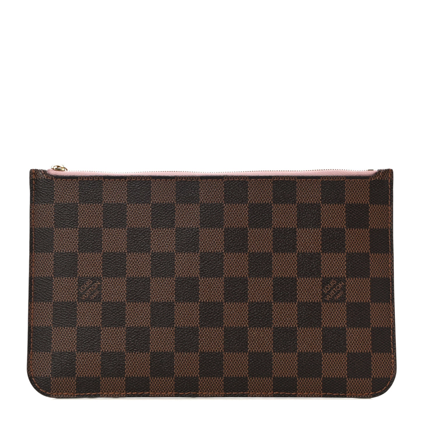 Damier Ebene Neverfull MM GM Pochette Rose Ballerine