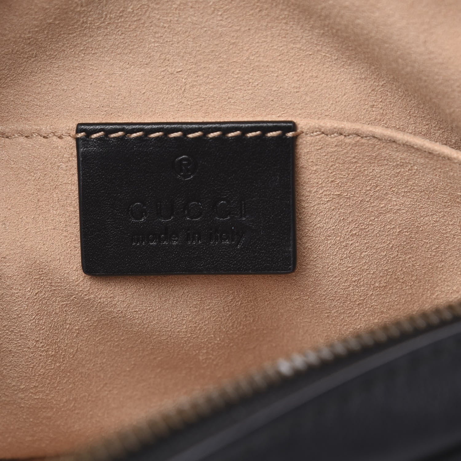 Gucci Calfskin Matelasse GG Marmont Belt Bag 105 42 Black 6 of 12