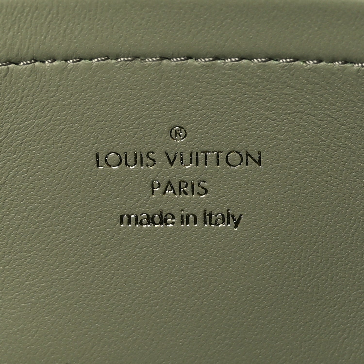 Louis Vuitton Lambskin Embossed Monogram Pochette Coussin Green 7 of 10