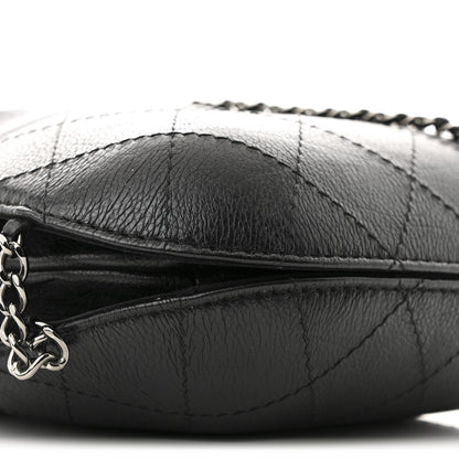 Chanel Calfskin Quilted Small Gabrielle Bucket Black 8 of 9