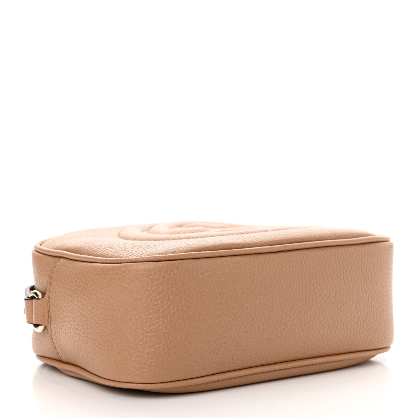 Pebbled Calfskin Small Soho Disco Bag Camelia