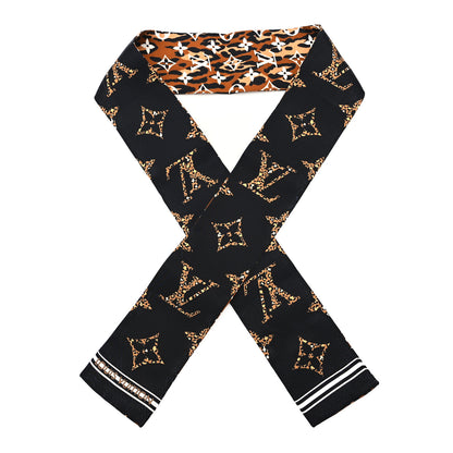 Louis Vuitton Silk Monogram Giant Jungle Bandeau Black 1 of 3