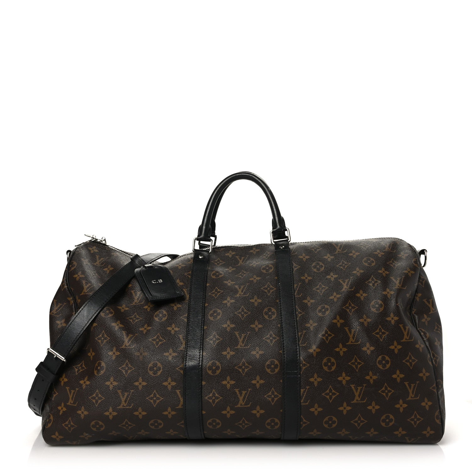 Louis Vuitton Monogram Macassar Keepall Bandouliere 55 1 of 13