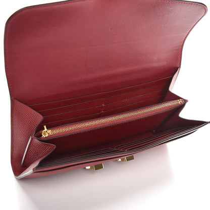 Hermes Epsom Constance Long Wallet Rouge Grenat 5 of 12