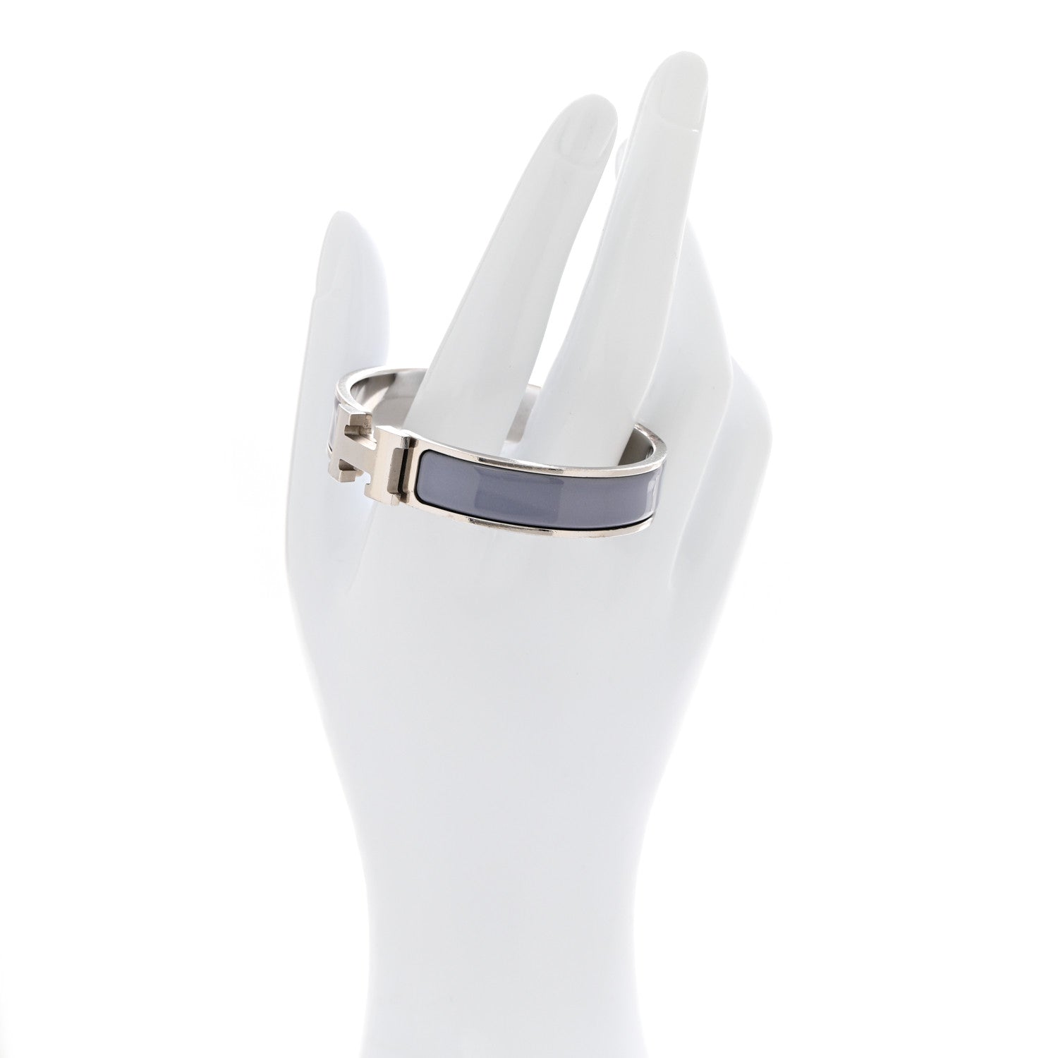 Hermes Enamel Narrow Clic Clac H Bracelet PM Lilas 2 of 4