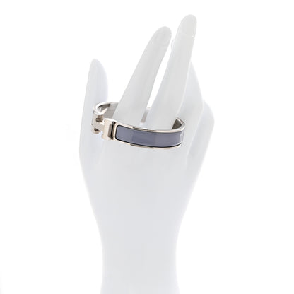 Hermes Enamel Narrow Clic Clac H Bracelet PM Lilas 2 of 4