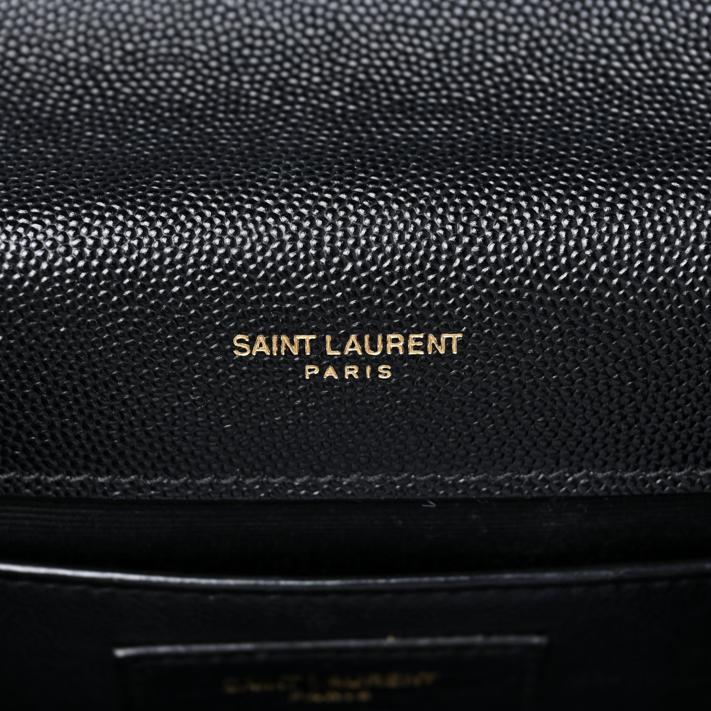 Grain De Poudre Medium Classic Monogram Kate Satchel Black