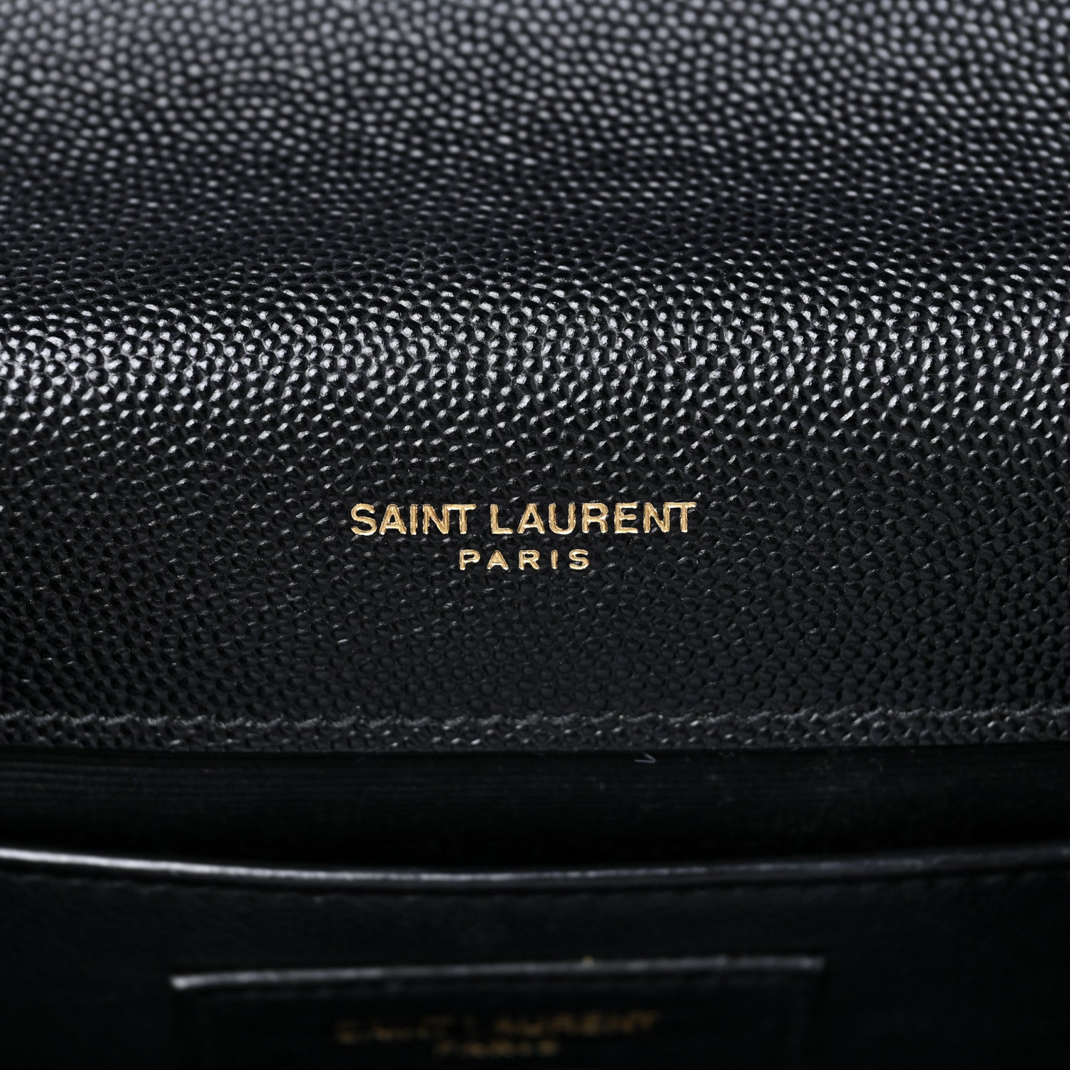 Saint Laurent Grain De Poudre Medium Classic Monogram Kate Satchel Black 6 of 11