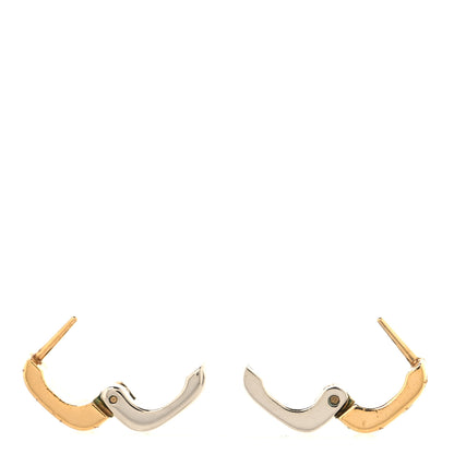Louis Vuitton Nanogram Earrings Gold 3 of 4